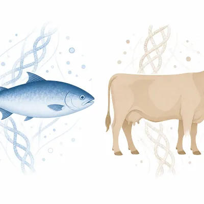 Comparaison illustrée entre collagène marin issu du poisson et collagène bovin issu de la vache